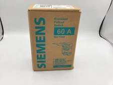 WN2060 - SIEMENS 60A AMP 240V NEMA 3R NON-FUSIBLE PULLOUT SWITCH - NIB