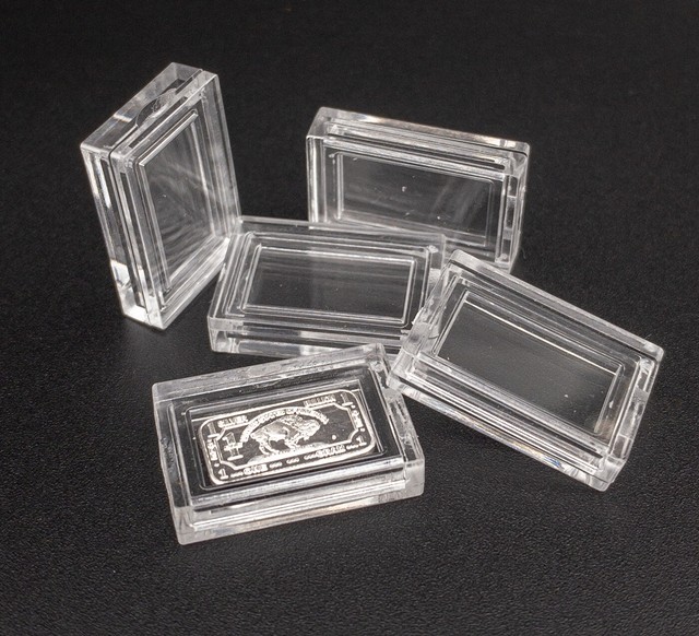 30 x 1 Gram Fine Silver Bullion Gold Bar bullion Holders Cases capsules