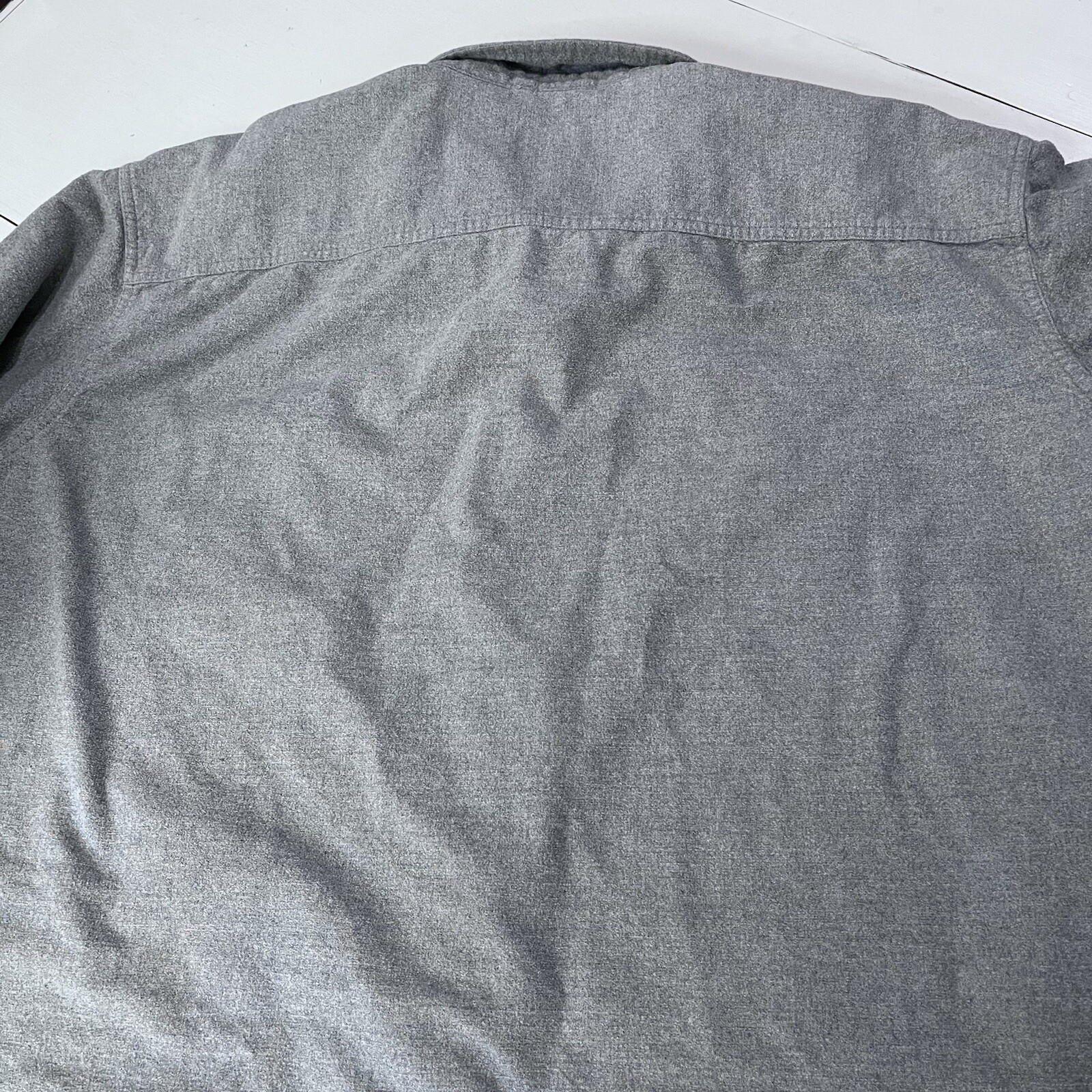Timberland flannel button down shacket gray mens … - image 6