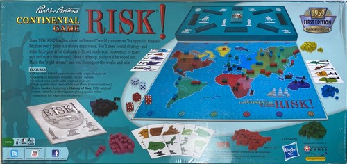Risiko Continental Spiel 1959 1. Auflage Klassiker Reproduktion Parker Brothers NEU - Bild 2 von 2