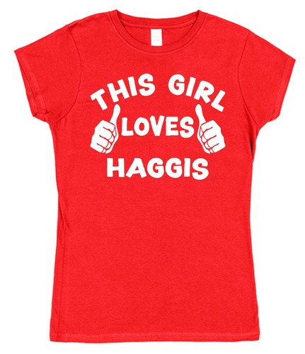 This Guy OR Girl Loves Haggis T-Shirt Unisex for Haggis Lover Scottish Food Tee - Picture 5 of 12