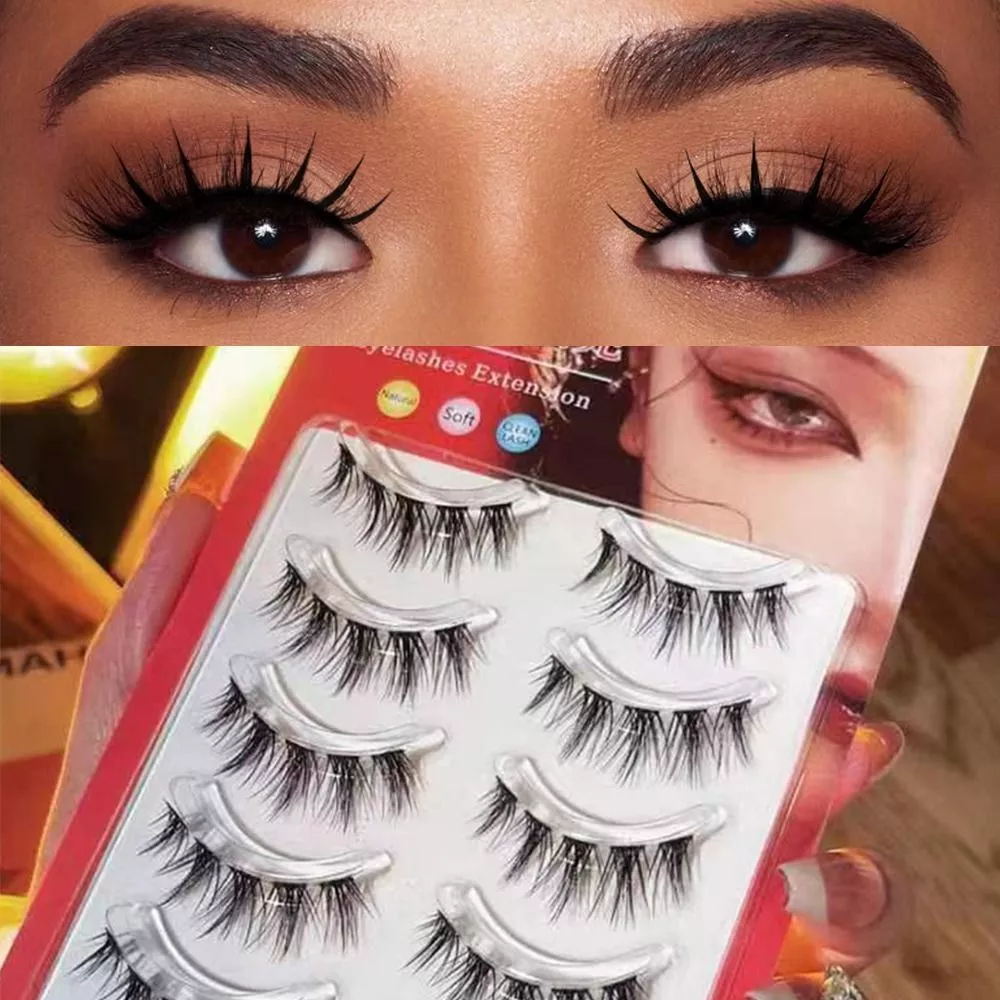 Wispy cheap eyelashes extensions