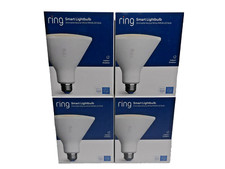 CASE OF 6 PCS RING PAR38 FLOOD LIGHT BULBS 5AT1S4-WEN0 SMART WIFI LED Open Box