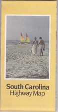1986 Official State Issue Road Map of South Carolina