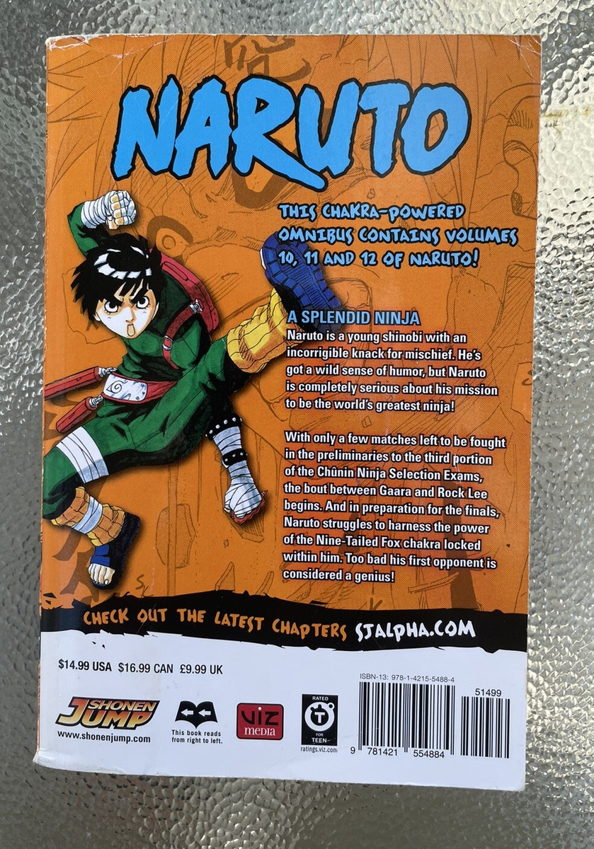 Naruto 10/11/12 3-in-1 Omnibus Manga ⚔️ Action Graphic Novel