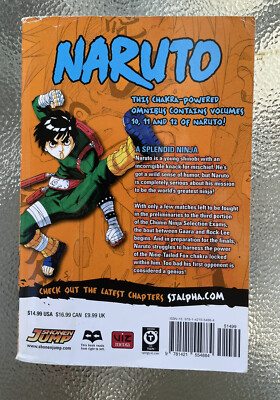 Naruto 10/11/12 3-in-1 Omnibus Manga ⚔️ Action Graphic Novel