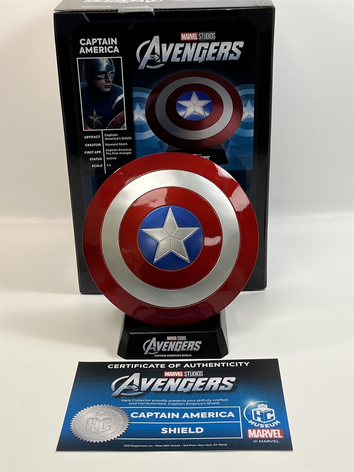Captain America Shield Avengers 20cm Polyresin Requisite Auf Ständer