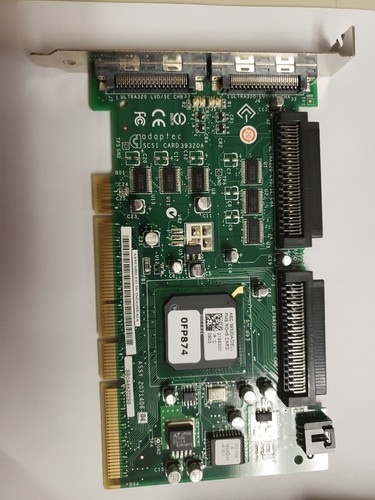 SCHEDA ADAPTEC SCSI 39320A 2071407-00 REV A MICROFONO ADT-ASC-39320A (B) .TESTATA BUONA - Foto 1 di 3