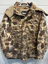 VINTAGE Mount'n Prairie Jacket Medium Brown Duck Canvas Hunting Coat Camouflage