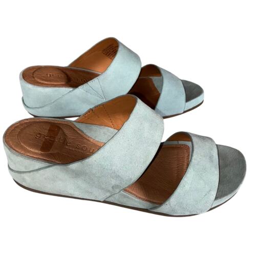 Gentle Souls Gisele Slip-on Sandals Pale Blue SZ 6.5 NIB - Picture 4 of 5