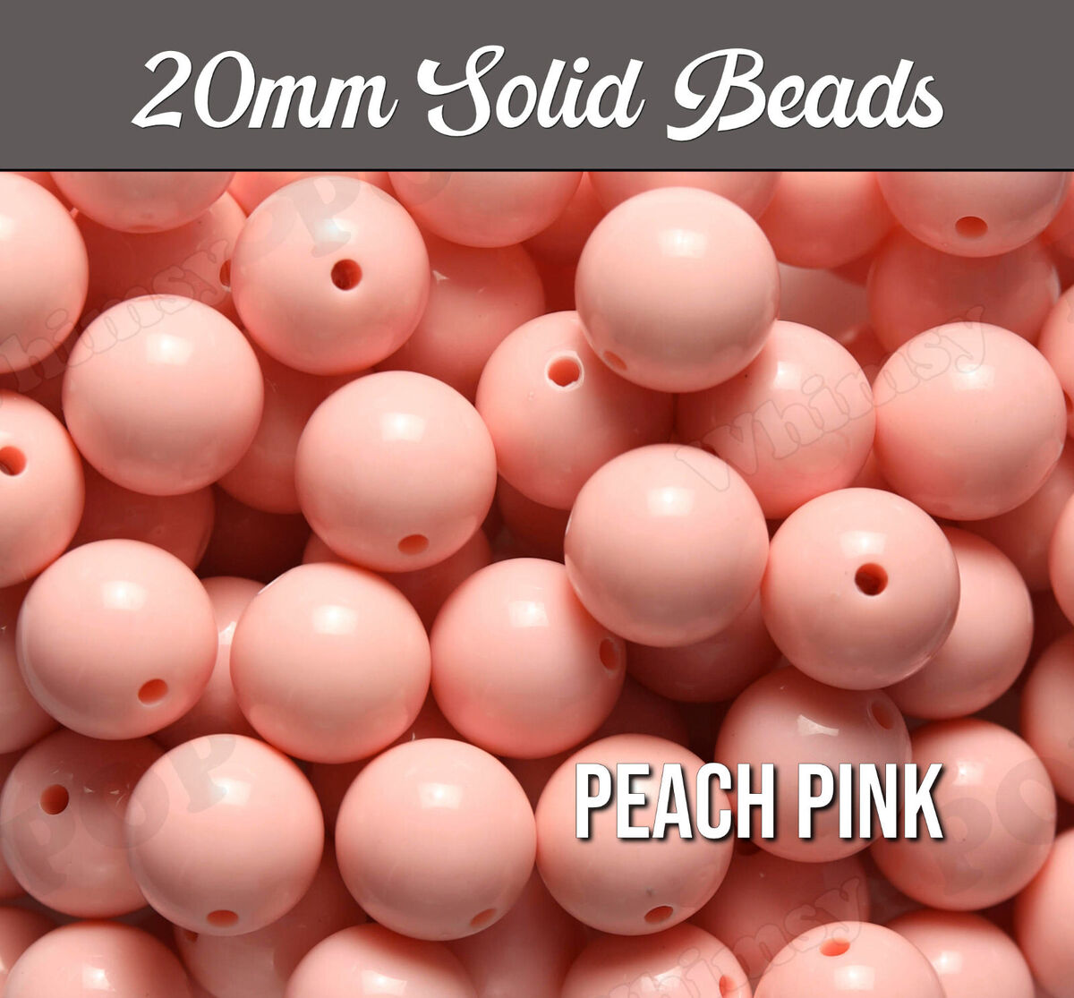 Solid Gumball Bead Set - 20 Solid Gumball Bead Set - 20