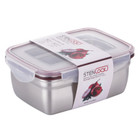 STENLOCK Classic Stainless Steel Side lunch Box 2000ml Rectangle NO 6-2