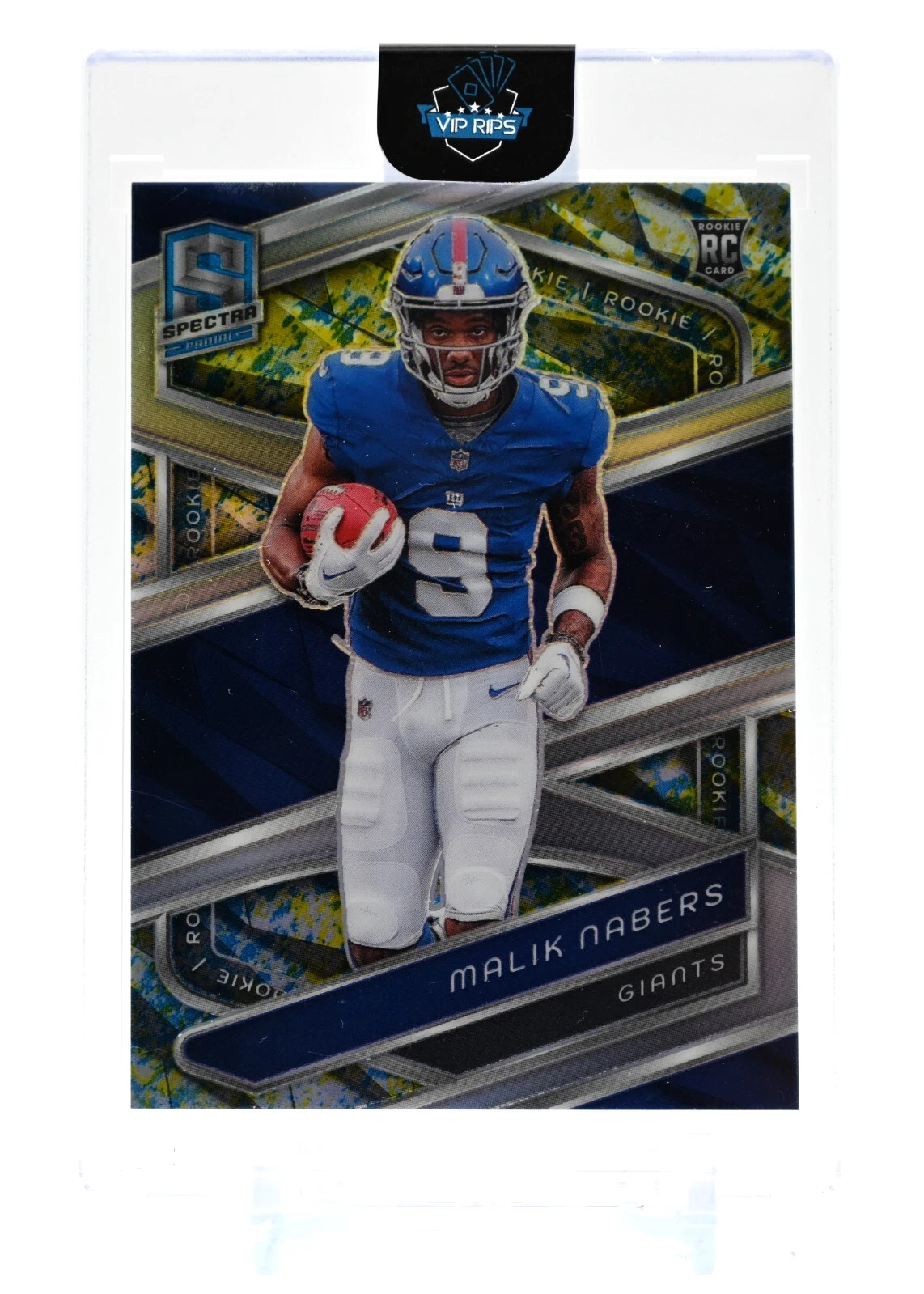 Malik Nabers Panini Spectra #118 Neon Splatter