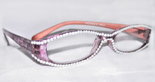 NEW WHITE OPAL CRYSTAL JEWELED READING GLASSES MADE WITH SWAROVSKI READER 2.00