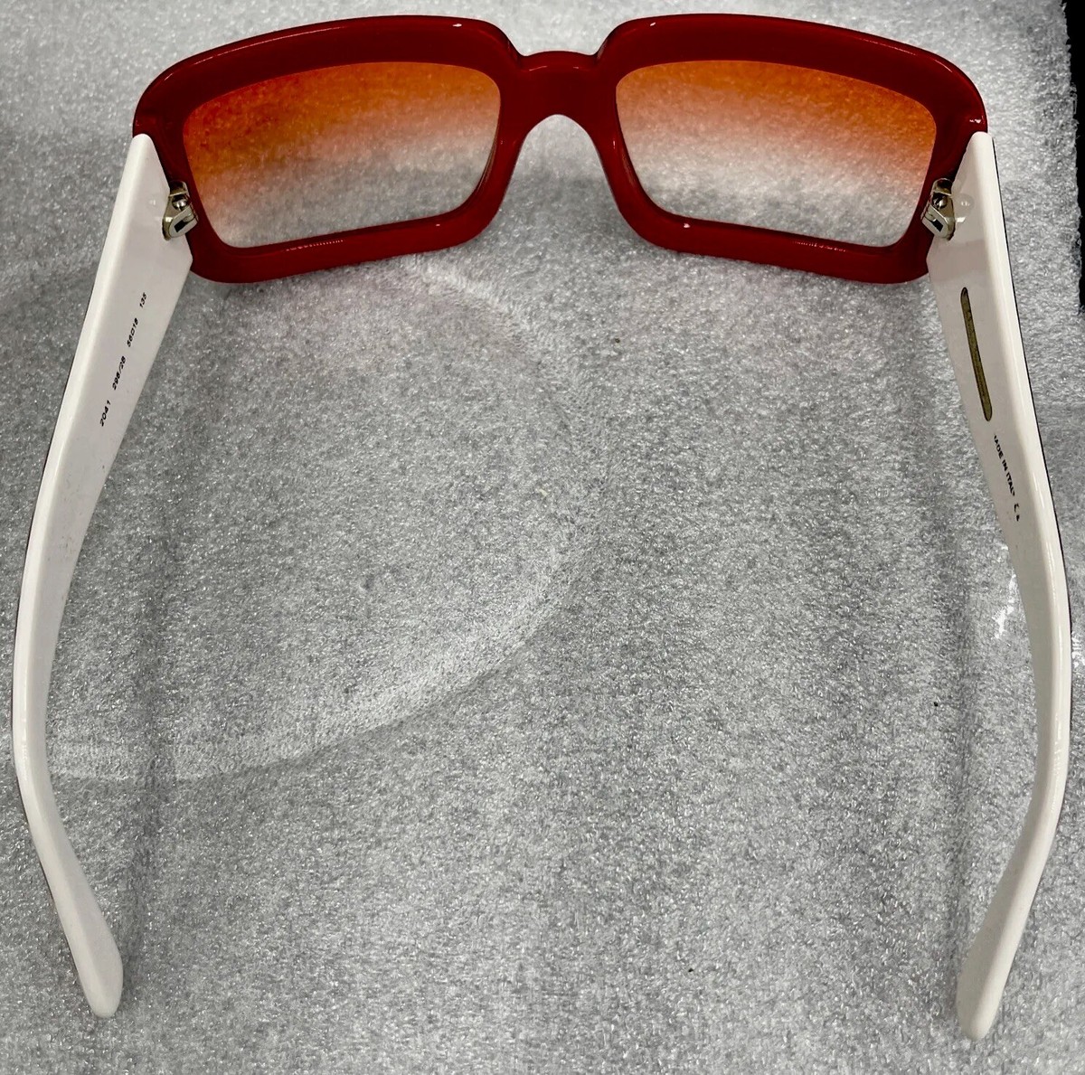 Vintage 80/90 Salvatore Ferragamo Rectangle Red White  display picture 2