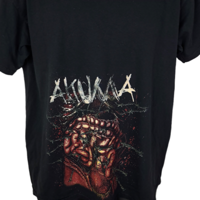 Vintage Akuma Band T Shirt Mens Size Large Y2K Punk Metal Music