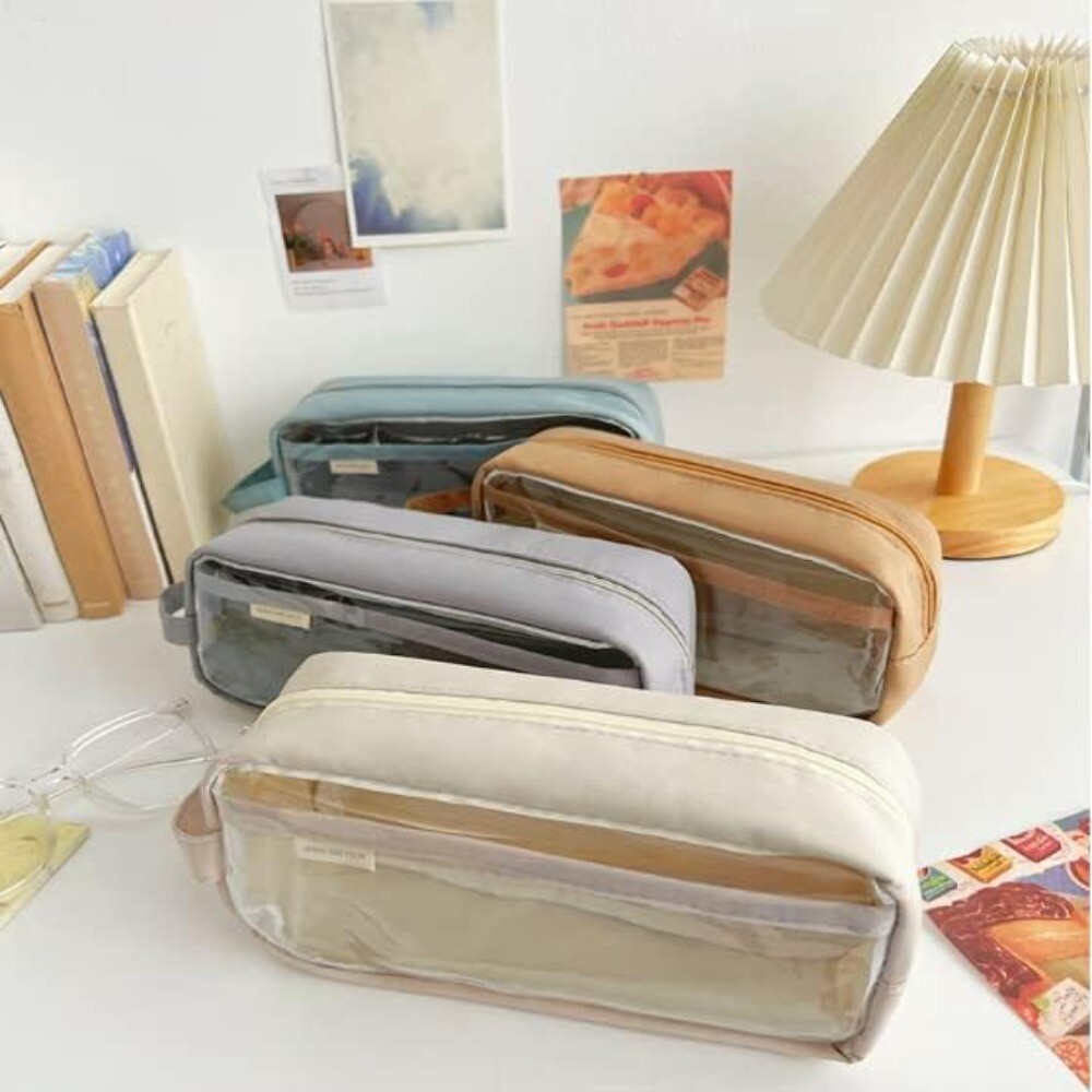 Fabric Pencil Box PVC Pen Bag Cute Pen Holder Office eBay
