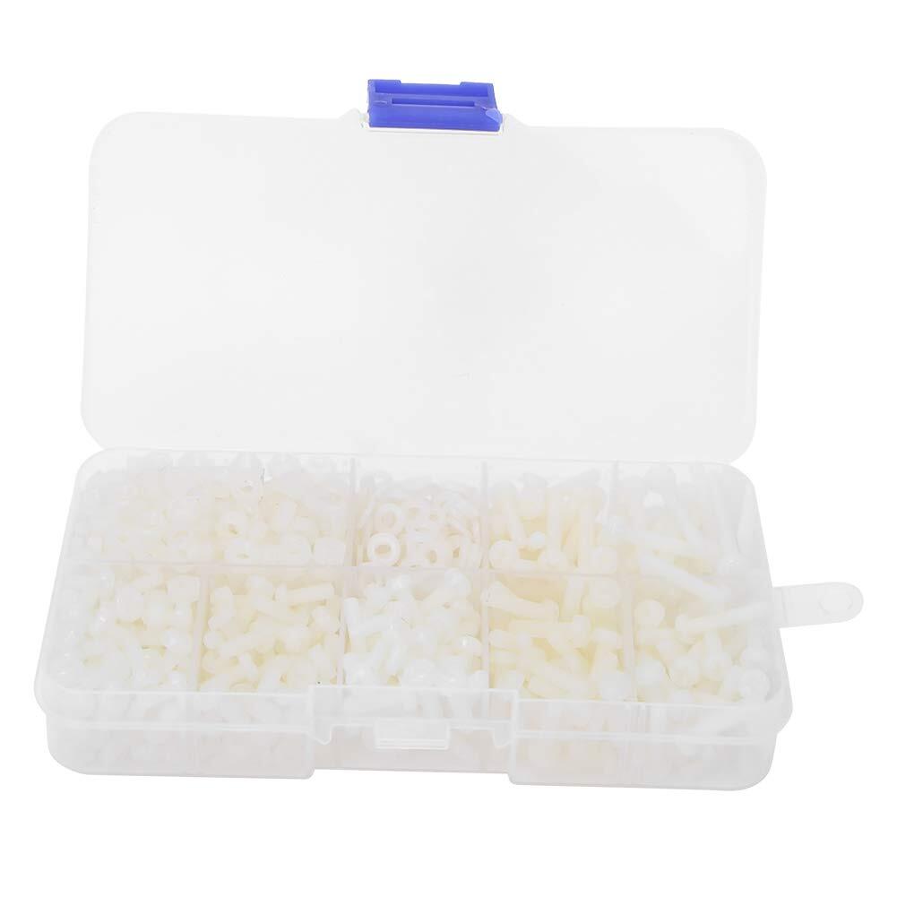 Kit 800 Viti M3 Nylon con Dadi e Rondelle - Fissaggio Professionale Elettronica