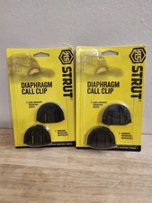 Lot Of 2, HS Strut Diaphragm Call Clip for Turkey Calls, 4 Total