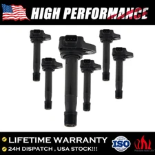 Set of 6 Ignition Coils UF242 for 99-09 Honda Accord Odyssey 3.0L 3.2L 3.5L V6