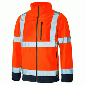 Dickies Hi Vis Chaqueta Softshell Seguridad, Abrigo de Trabajo - Naranja Dickies Hi Vis Chaqueta Softshell Seguridad, Abrigo de Trabajo - Naranja