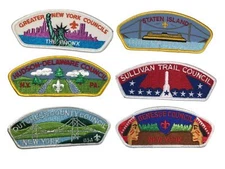 Lot of New York Councils 1/2 Dozen BSA CSPs Mint CSP (BHP1997)