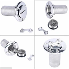 Marine Stainless Steel Deck Gas Fuel Fill With Key Cap for Boats