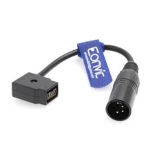 D-TAP Female to XLR 4 Pin Male Adapter Cable 20cm