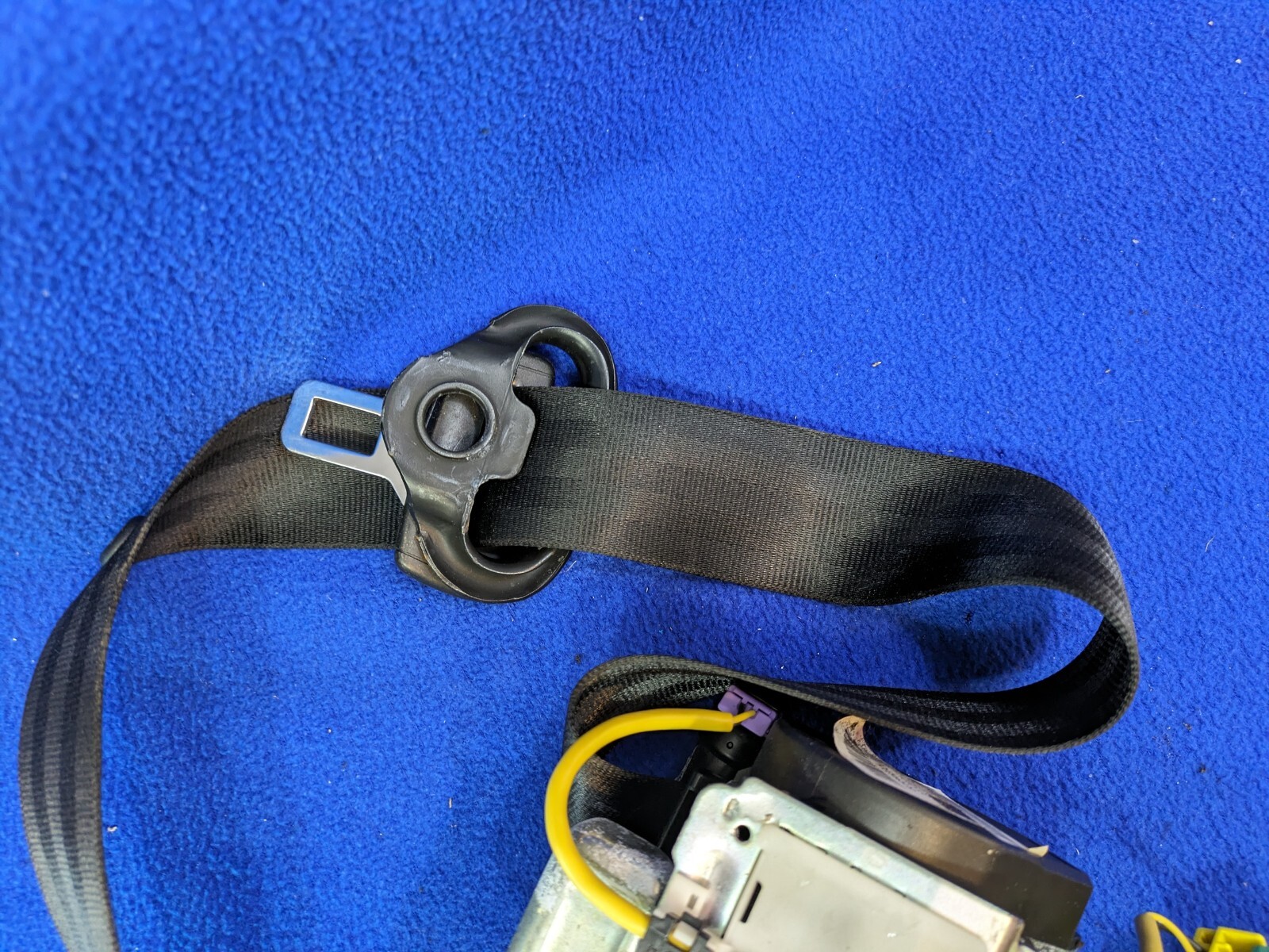 black 06-12 Bentley Continental Flying Spur Rear Right Side Seat Belt