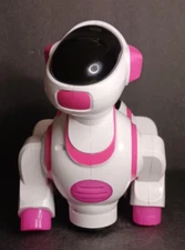 Vivatar Robo Dancing Robot Dog - Pink & White - Wags Tail, Lights Up & Wiggles
