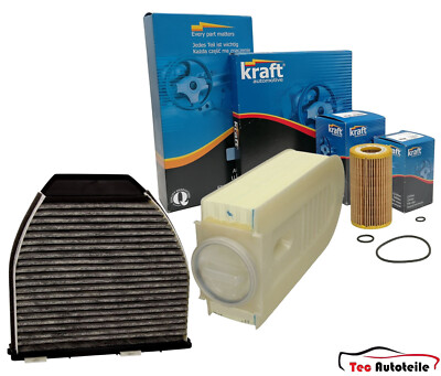 KRAFT Inspektionspaket Filtersatz für Mercedes W204 C180 C200CDI C220CDI C250CDI