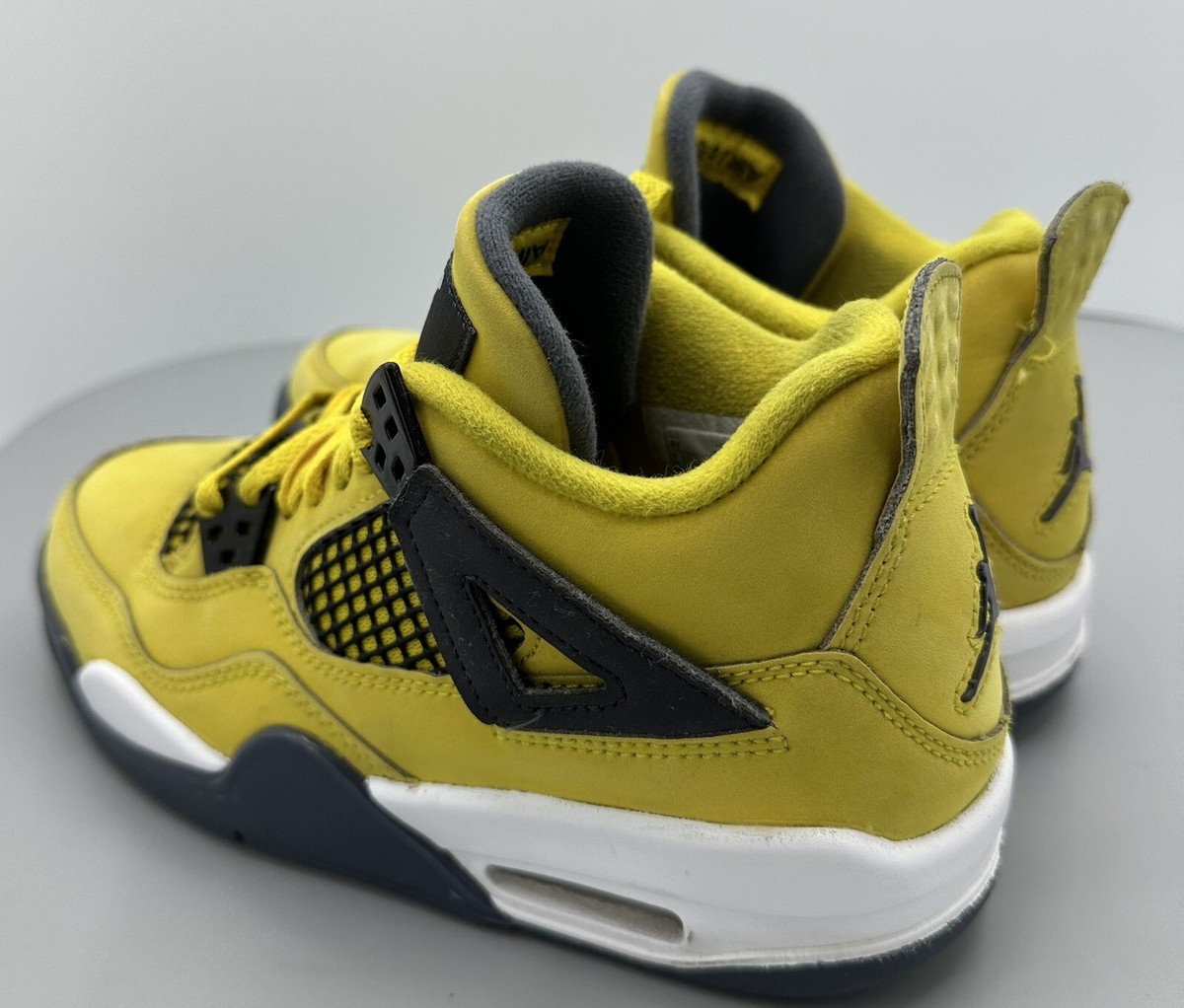 Nike Air Jordan 4 Retro Lightning Yellow IV 408452-700 GS