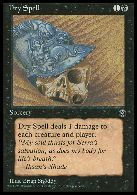Magic the Gathering MTG Dry Spell (46b) Homelands   LP