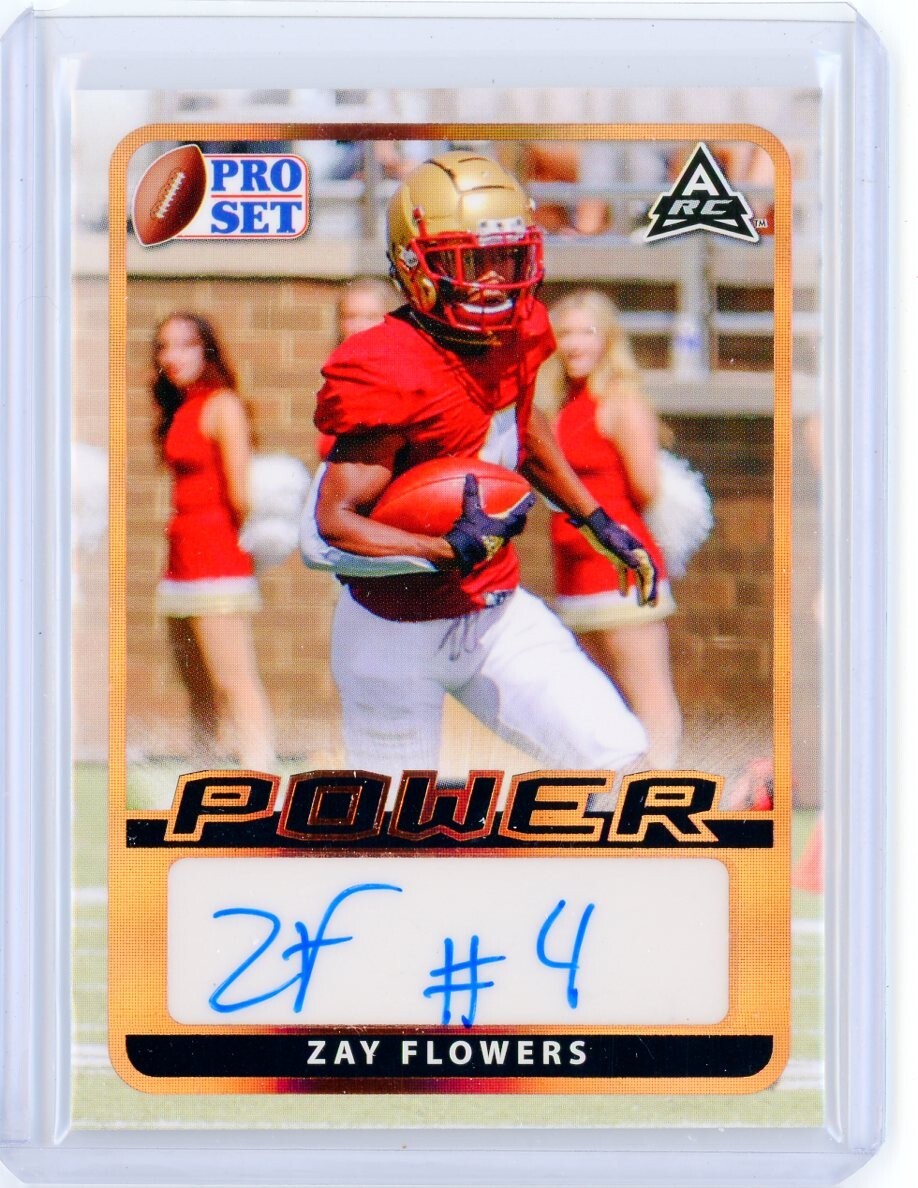 2021 Leaf Pro Set Power ZAY FLOWERS AUTO Autograph RC ARC Rookie