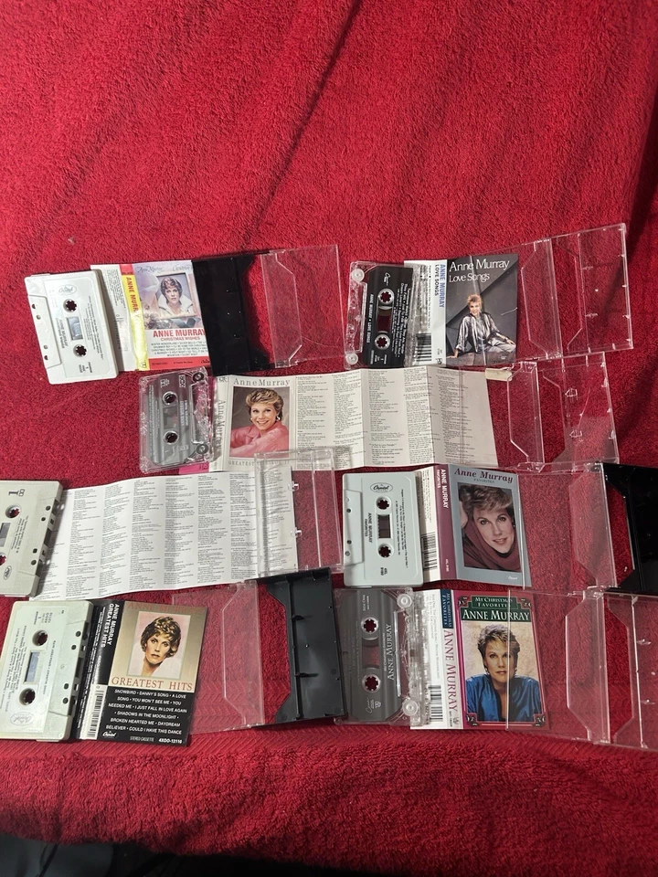 Anne Murray 7 Cassette Tape lot Love Songs Favorites Hits Christmas Talk About Foto 2 de 3