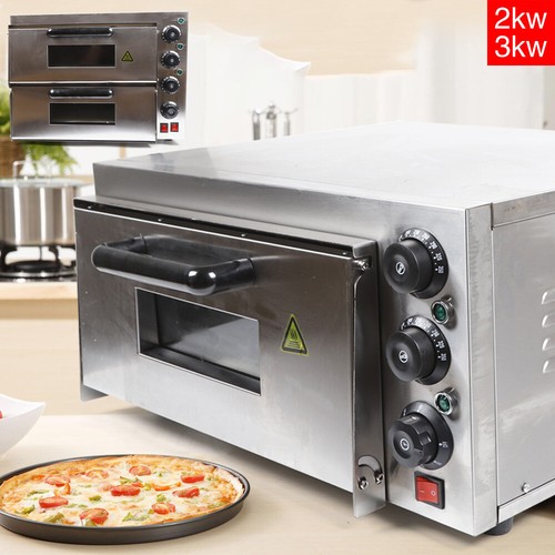 Forno Elettrico Per Pizza Con Piastra In Pietra Timer Da 2000W/3000W Mas  300°C | eBay
