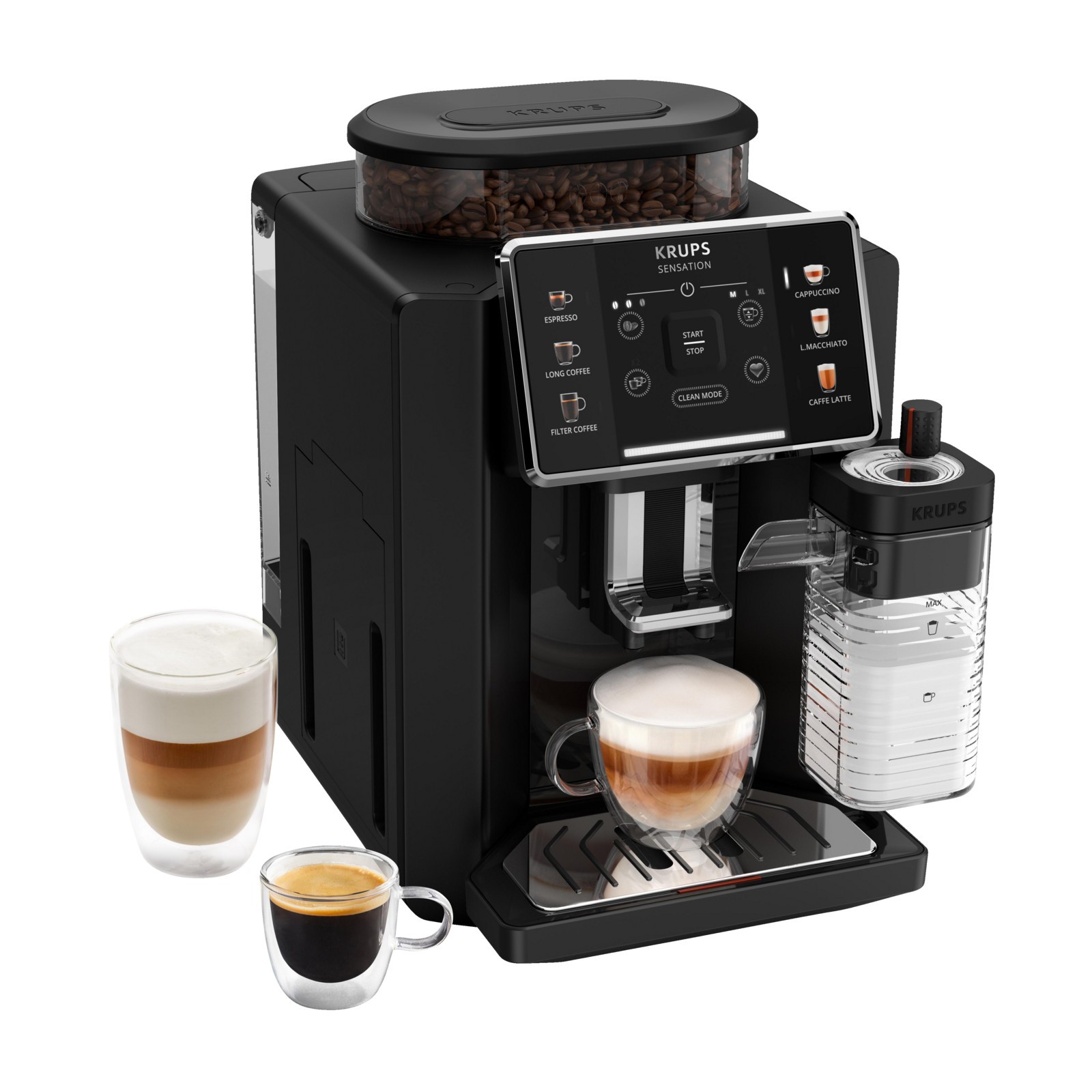 KRUPS EA9128D Sensation Молочный кофейный автомат Schwarz