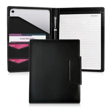 Padfolio for Women, Leather Padfolio, Documents Organizer, Includes Card Hold...