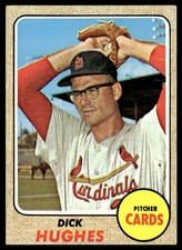 1968 Topps Dick Hughes St. Louis Cardinals #253
