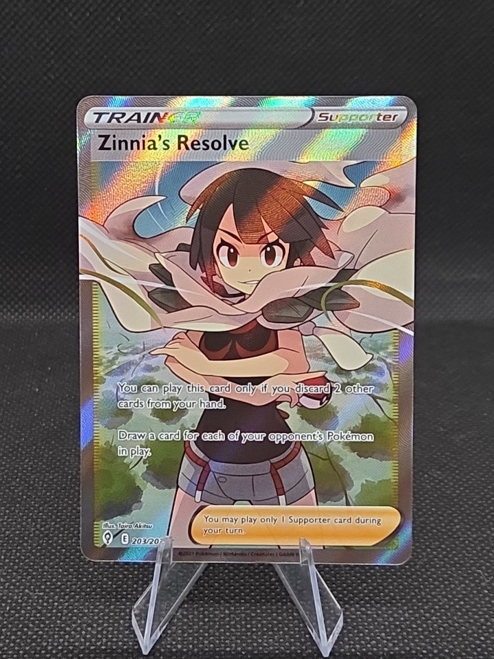 Zinnia's Resolve 203/203 Evolving Skies Full Art NEAR MINT