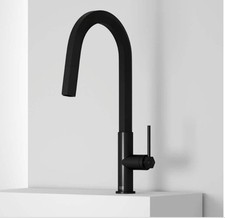 VIGO Hart Hexad 1-Handle Pull-Down Spout Kitchen Faucet, Matte Black VG02034MB