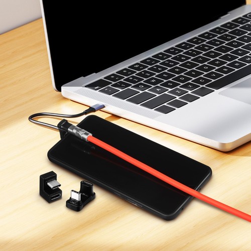 2 Pcs Type Adapter U-Shape Type-c Usb to Usb-c Lshaped Right Angle Angled - 第 4/11 張圖片
