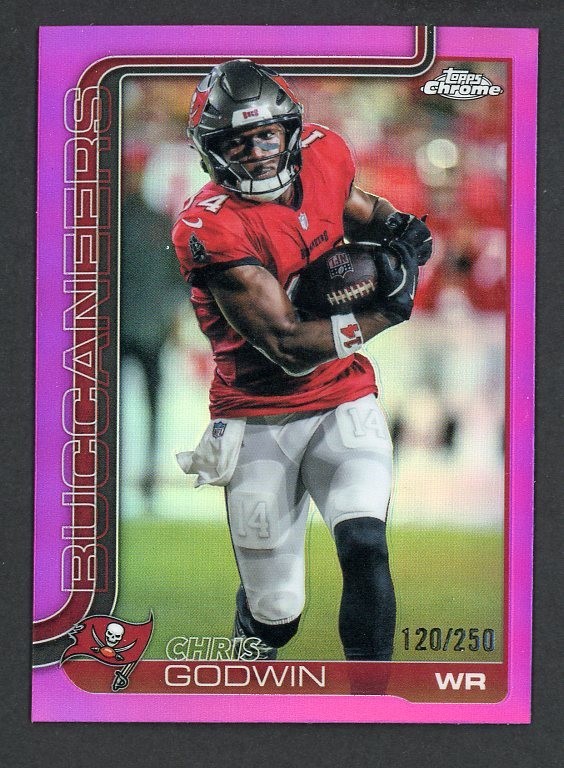 Chris Godwin 2025 Topps Chrome PINK REFRACTOR /250 #283