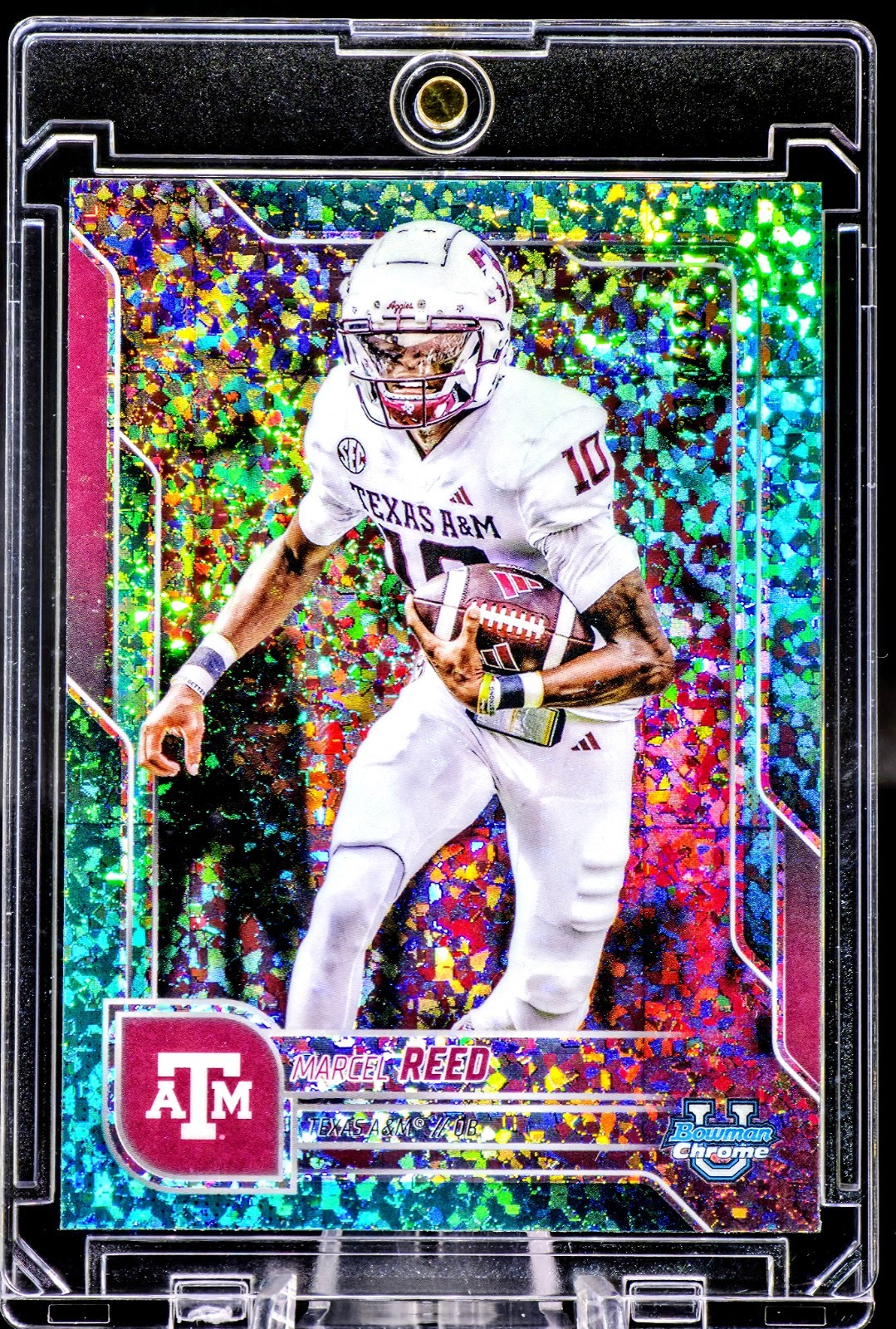 Marcel Reed 2025 Bowman U Chrome /325 Aqua Mini-Diamond #133 Texas A&M 🔥📈