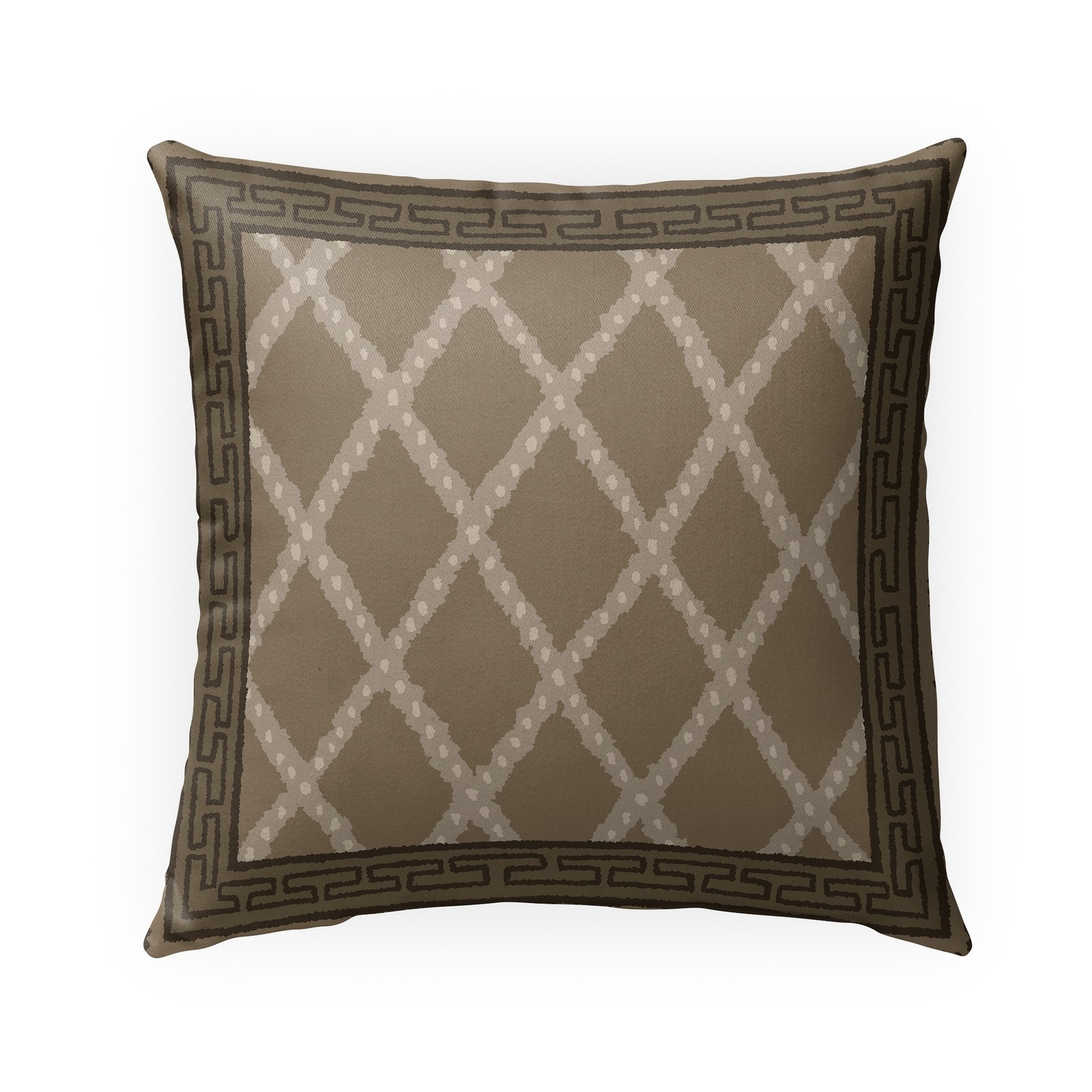 TRELLIS HARLEQUIN NATURAL Outdoor Pillow By Kavka Designs