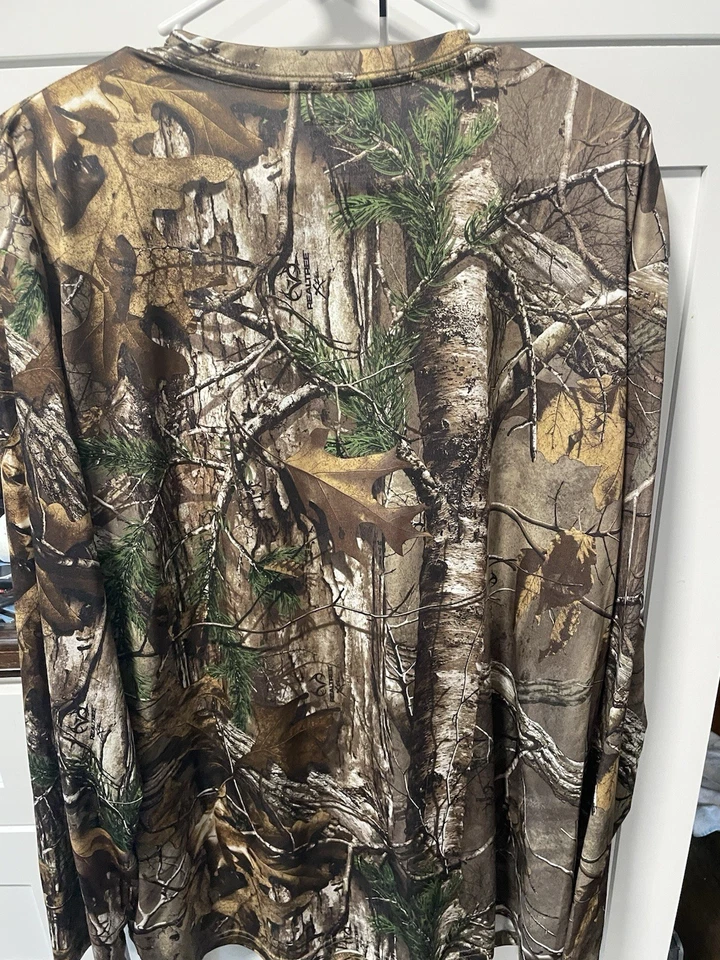 Realtree Shirt Hunting Outdoors Camo Long Sleeve Men’s Size 2XL - Image 4 of 4