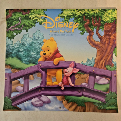 2005 Disney Winnie the Pooh 100 Acre Collection 16-Month Wall Calendar