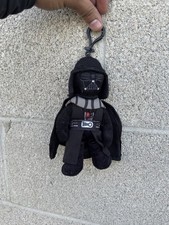 Star Wars Darth Vader Stuff Plush Toy Soft Zipper Bag Clip 7''