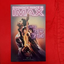 PRINCE Sign O The Times IMAX 2025 Ticket card print promo