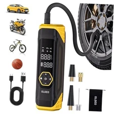 Tire Inflator Portable Air Compressor, 180PSI Air Pump for Car, 6X Faster Blcak